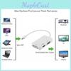 3-в-1 Адаптер Mini DP до HDMI, DVI, VGA з чіпсетом для Macbook Pro Air, Налаштування кількох моніторів