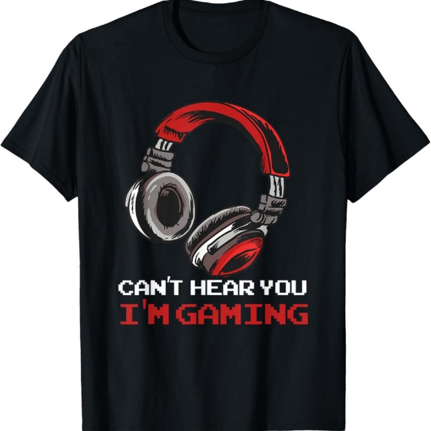 Не слышу тебя, я играю - Футболка с аксессуарами для геймера XXXXXL чёрный