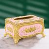 European Style Tissue Box Holder Light Luxury Tissue Dispenser Napkin Holder  Restaurants