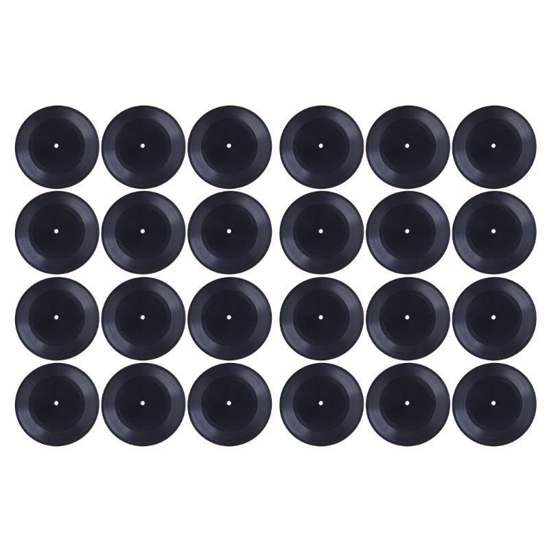 

7 Record Wall Art Decors Party Enhancements Record Wall Sticker Plastic Texture Long-Playing Record Decorations 1