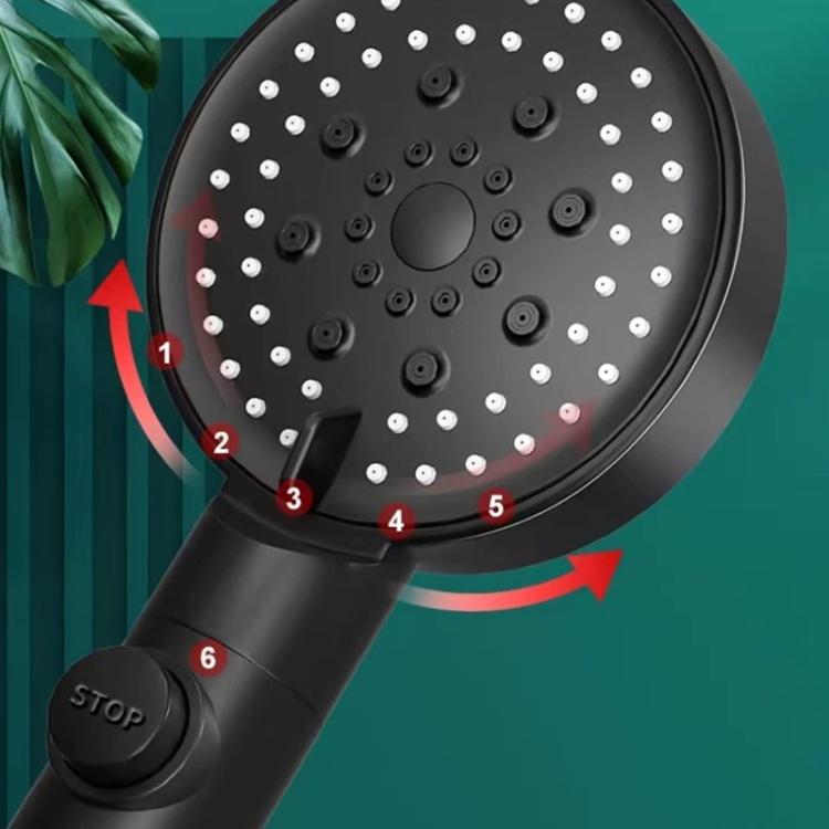Modern High Pressure Handheld Shower Head Adjustable ABS Finish Plastic Bathroom Hand Shower Head