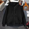 2025 Warm Fleece Hooded Zipper Cardigan - Korean Style Loose Fit for Couples