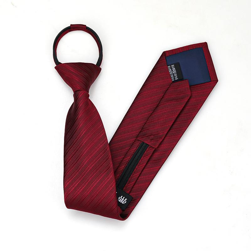 Black Zipper-Free Lazy Blue Men And Women Business Dress Interview To Work Groom Wedding Korean Version Narrow Tie