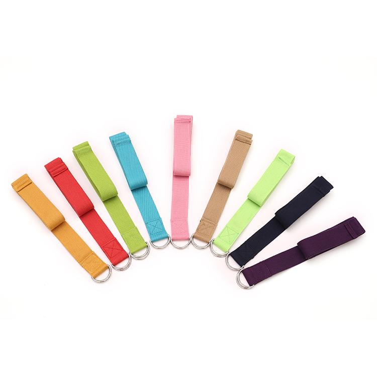 Custom Printed Cotton Strap for Yoga Elastic Stretching Straps