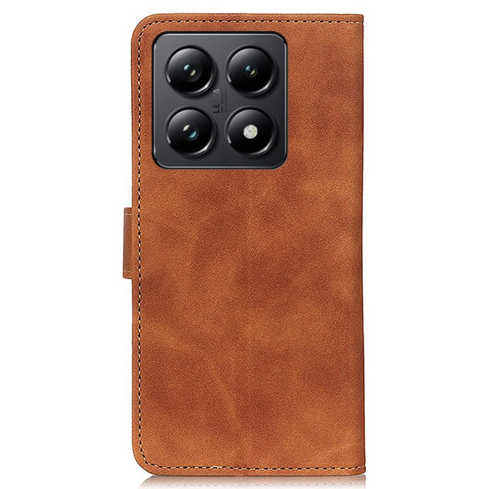 KHAZNEH For Xiaomi 14T Pro Case Retro PU Leather Wallet Stand Phone Cover