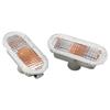 Pair of Side Indicator Light Housing Long Lifespan Scratch Resistant 1J5949117 Replacement for Seat Arosa White