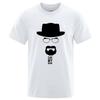 Summer Mens  Knit TShirt Top Quality 100 Cotton Breaking Bad Print For Men Oneck Cool Casual Loose Hip Hop Male Tee Top