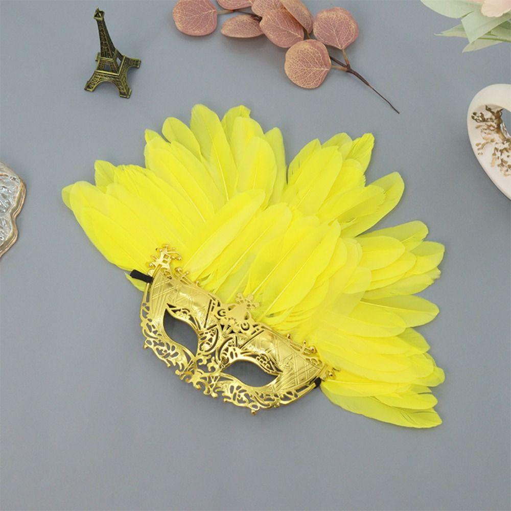 Personality Feather Masquerade Mask Novelty Cosplay Mask Carnival Headpiece  Easter Carnival Party