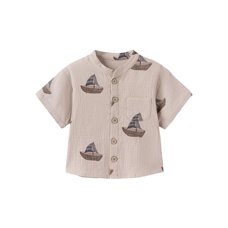 Babylove Pure Cotton Gauze Short-Sleeve Kids Shirt 100