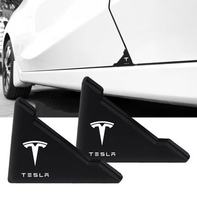 2 Stück Auto Türwinkelabdeckung Stoßstange Aufprall Kratzschutz für Model 3 Model Y Model X Model S Zubehör