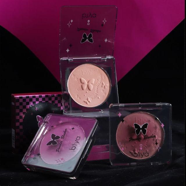 biya - Clear & Tipsy Embossed Blusher - 5 Colors 04 - 4g