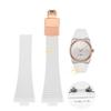 CTS Fluororubber dirželis Tissot PRX serijos Super Player laikrodžiams 35mm 40mm Greito atsegimo spyruoklinė sagtelė FKM laikrodžio dirželis 11mm 12mm