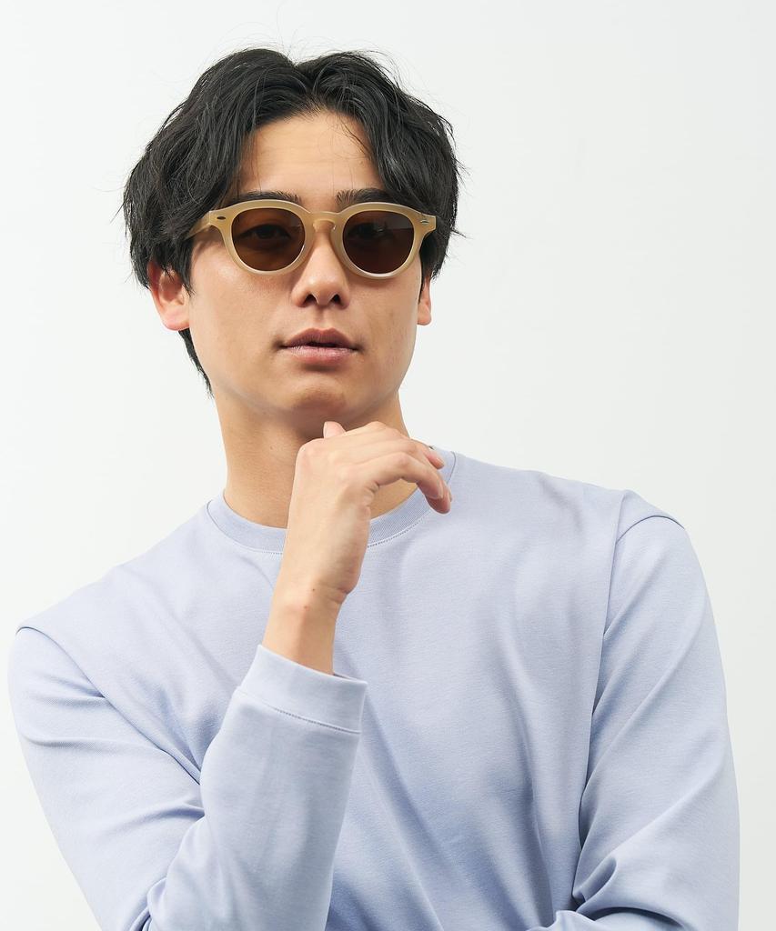 [Zoff] [WEB Exclusive] SUNCUT Glasses  UV 100% CUT Wellington-style Sunglasses (Brown (Beige) - ZL261G0941C1)