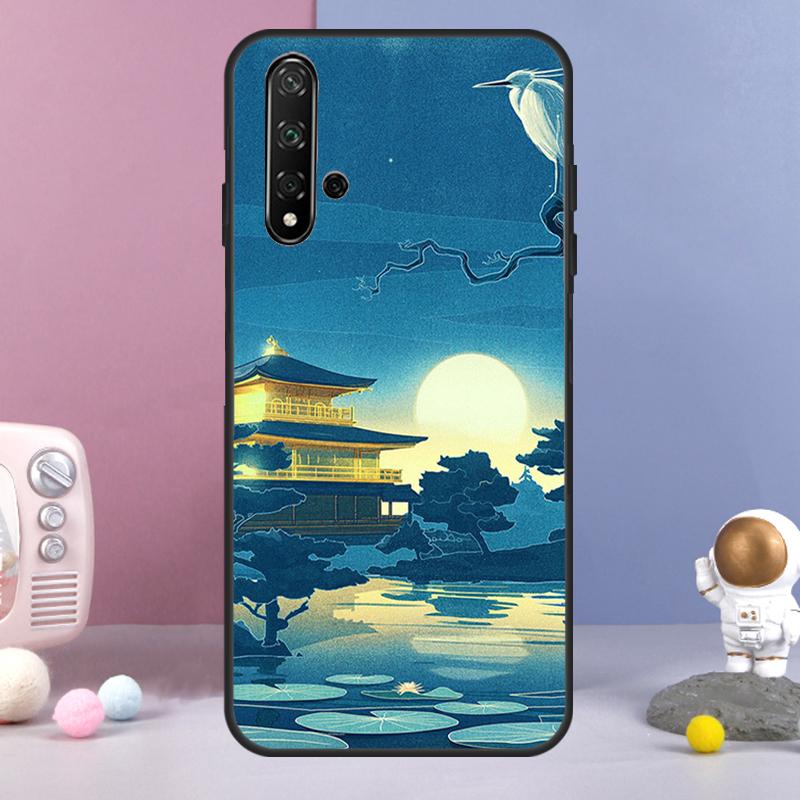 Japanese Style Art For Huawei Nova 9 10 SE 3i 7i 8i 11i 12i Y60 Y61 Y70 Y72 Y73 Y90 Y91 P20 P30 P40 Lite Case