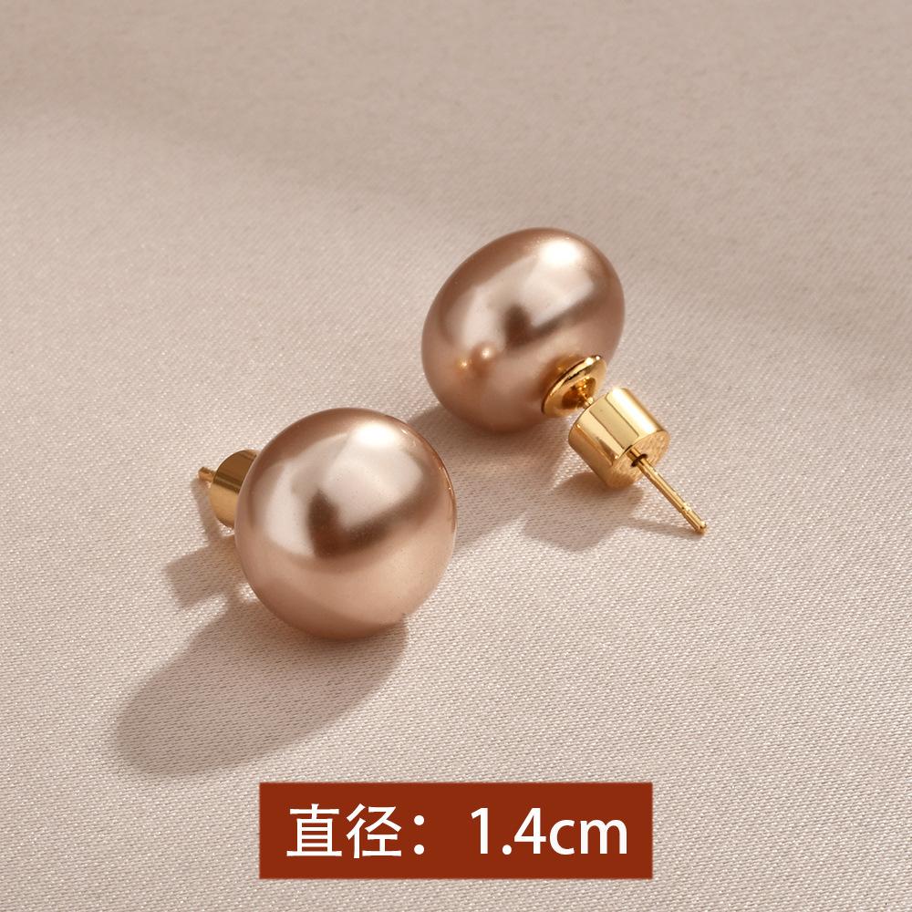 Popular French Champagne Steamed Bread Pearl Fashion Earrings Light Luxury High Temperament Elegant Earrings Earrings