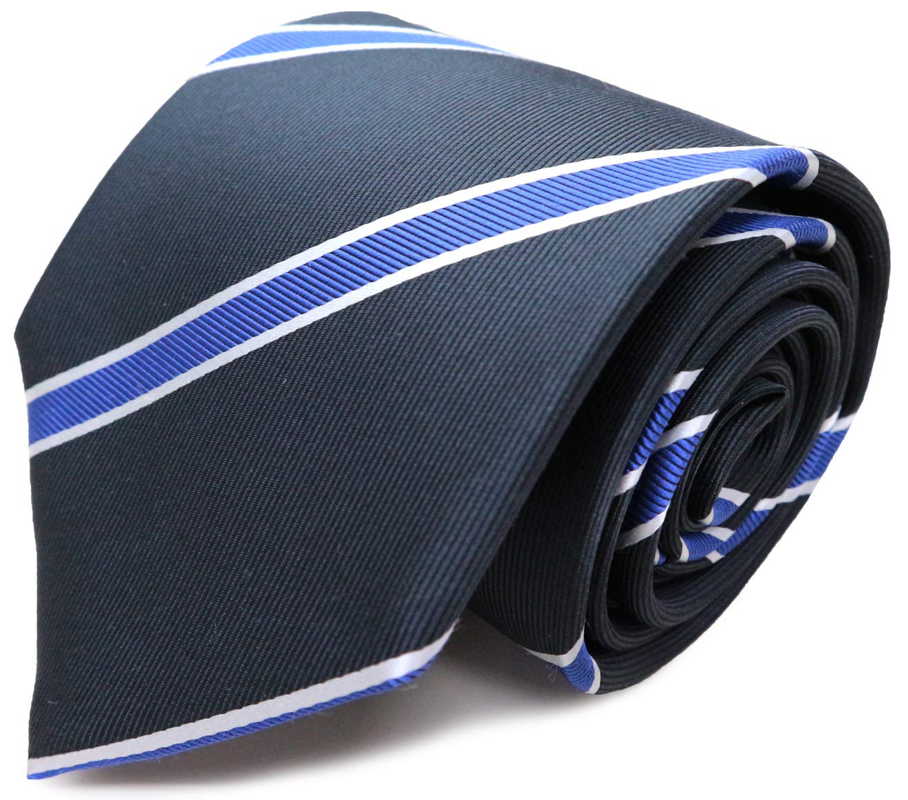 

Бренд Michiko London, сделано из шелкового жаккарда, тканый галстук в полоску, Япония, 100% (Модель B Серый)