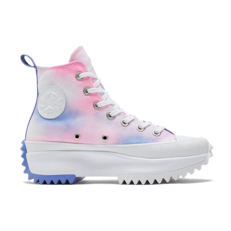 Converse Run Star Hike High Cloud Wash - Storm Pink Women Sneakers Multi-Color White Purple 572571C
