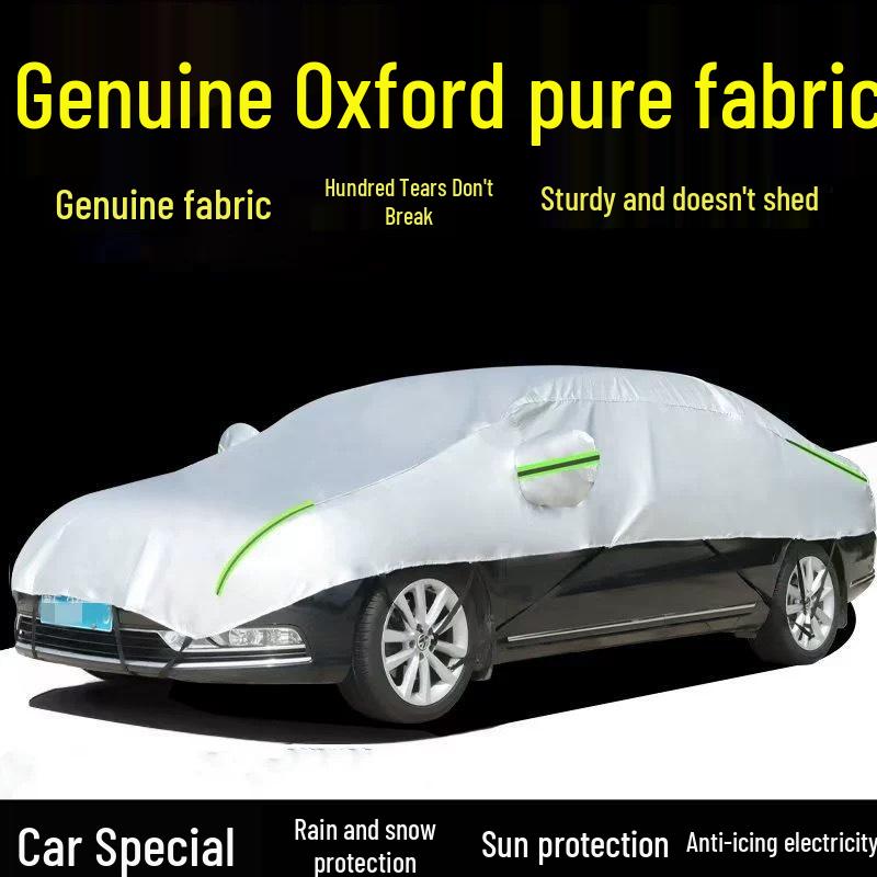 

Утолщенный получехол для автомобиля: Защита от солнца, дождя и снега с теплоизоляцией Oxford Fabric Silver Half Cover