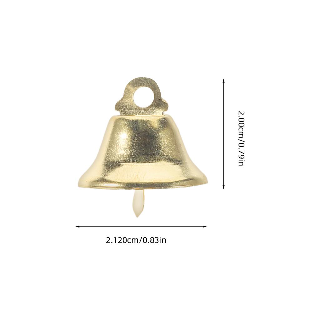 10Pcs Golden Small Bells Metal Xmas Decorations Musical Christmas Tree Ornaments Jingle Bells Pendant DIY Crafts