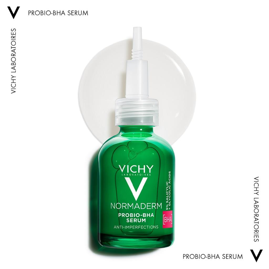 Vichy Normaderm Probio-BHA Anti-Imperfection Serum 30ml for Oily & Acne-Prone Skin, Oil Control, Blemish Treatment, Pore Refining