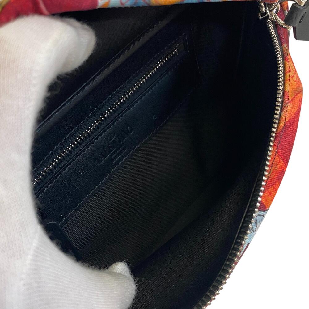 Valentino Garavani Body Bag Nylon Waist Bag Multicolor Nylon Mens Used