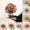3D Pop-Up Bouquet Greeting Card Sunflower Lily Tulip Carnation Flower Bouquet Card for Mother's Day Teachers' Day Graduation Anniversary Birthday