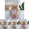 Sweet Bear Butter Plush Keychain Fluffy Soft Toy For Bags And Key Chains