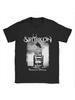 Men'S Satyricon Gothic Metal Graphic T-Shirt - Heavy Metal Inspired Design with Satyricon Logo & Necromantic Divina Print, Short Sleeve Round Neck Cas