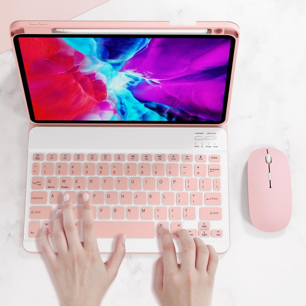 2025 for iPad 11 Pro Case with Bluetooth Keyboard and Pencil Slot Wireless Cover for iPad 10th Gen