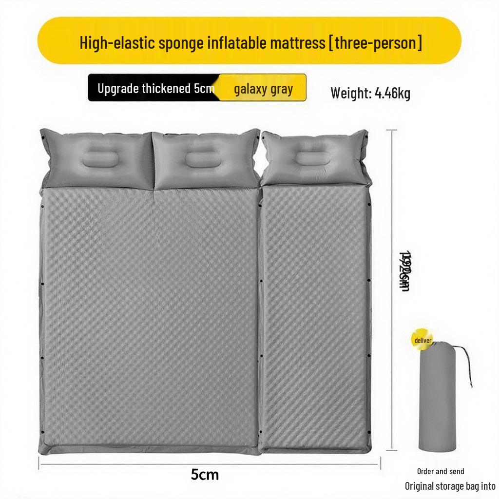 Automatic Inflatable Camping Air Mattress - Portable, Moisture-Proof Sleeping Pad for Outdoor and Home Use