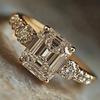 Elegant Inlaid White CZ Women's Ring Trendy Gold Color Geometry Daily Wear Party Jewelry Anniversary Gift