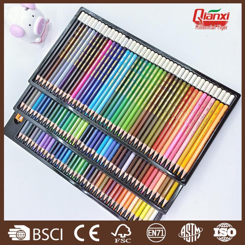 

120-Color High-Quality Wooden Colored Pencil Set - Perfect for Students and Doodling 3.3mm Premium Core