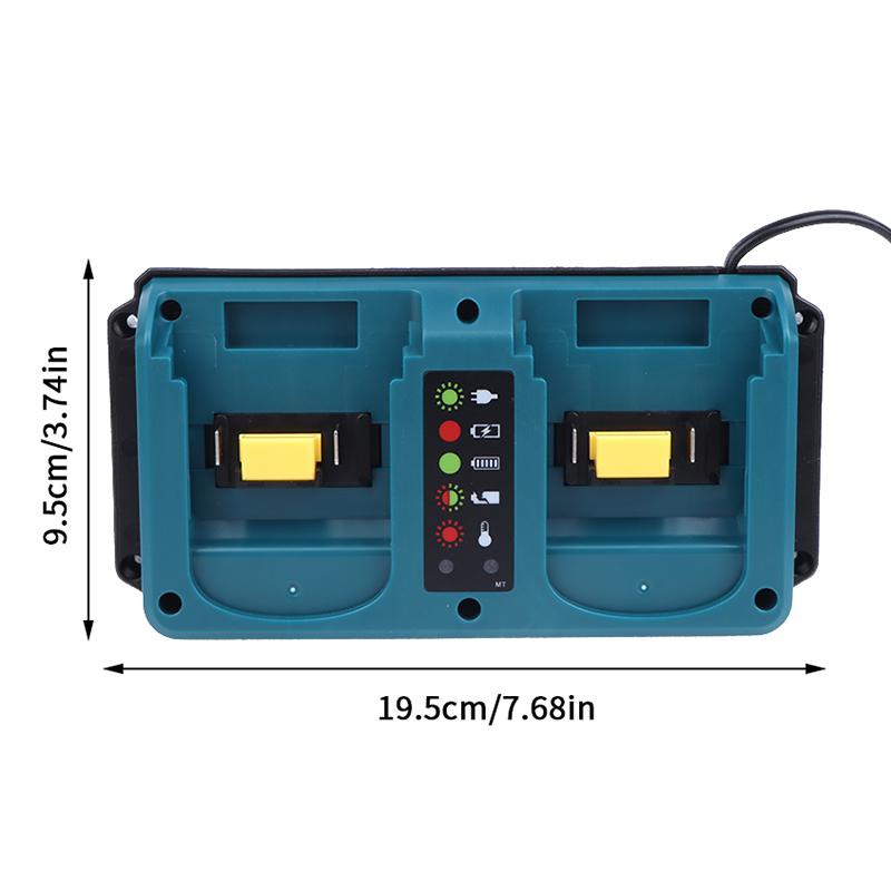 For Makita 18-20V Lithium Battery Rechargeable Portable Mini Dual Ports Charger Bl1860B Bl1850B Bl1830 Bl1840B Bl1860 L1845