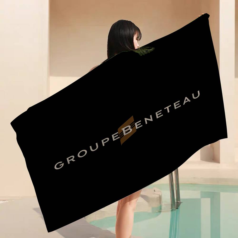 B-BENETEAU Logo Beach Towel Colorful Bath Towels For Girl Microfiber Quick Dry Custom Sand Free Beach Yoga Spa Gym Pool