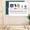Tablă Albă Magnetică Mobilă - Tablă Ștergătoare pentru Scris și Desen pentru Casă, Predare și Training