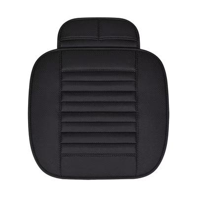 1 buc Pernă Scaun Auto Fără Spătar All-inclusive Pernă Scaun Cărbune de Bambus Piele PU