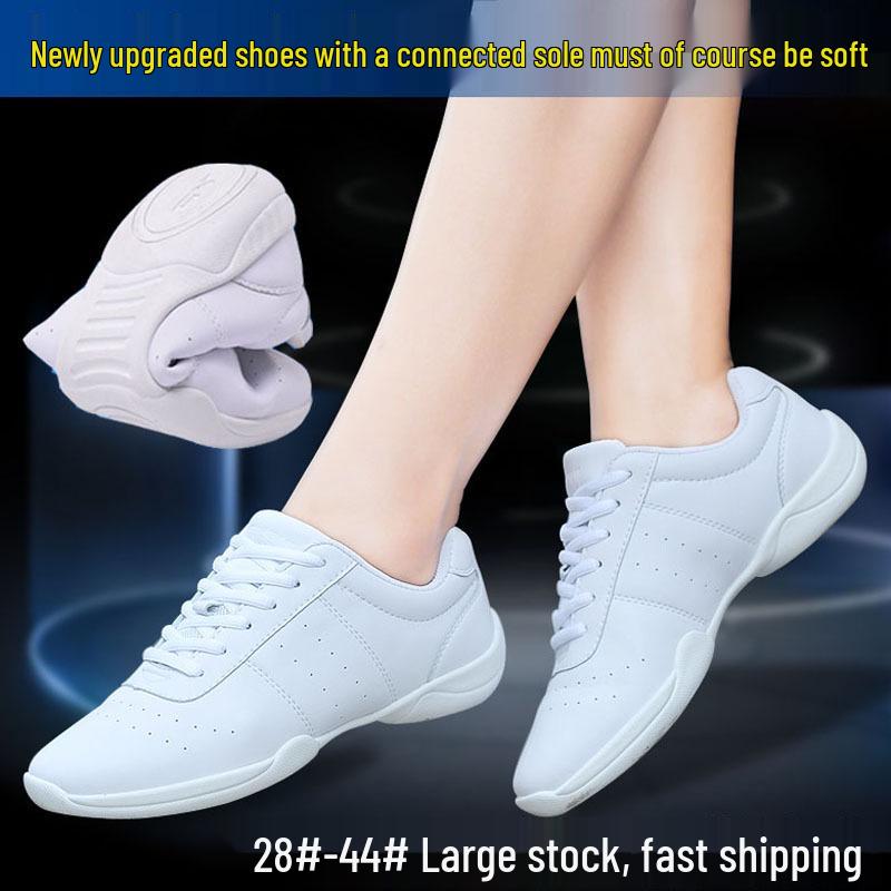 Yingrui Damen- & Kinder-Weiße Wettkampf-Cheerleading- und Tanz-Trainingsschuhe