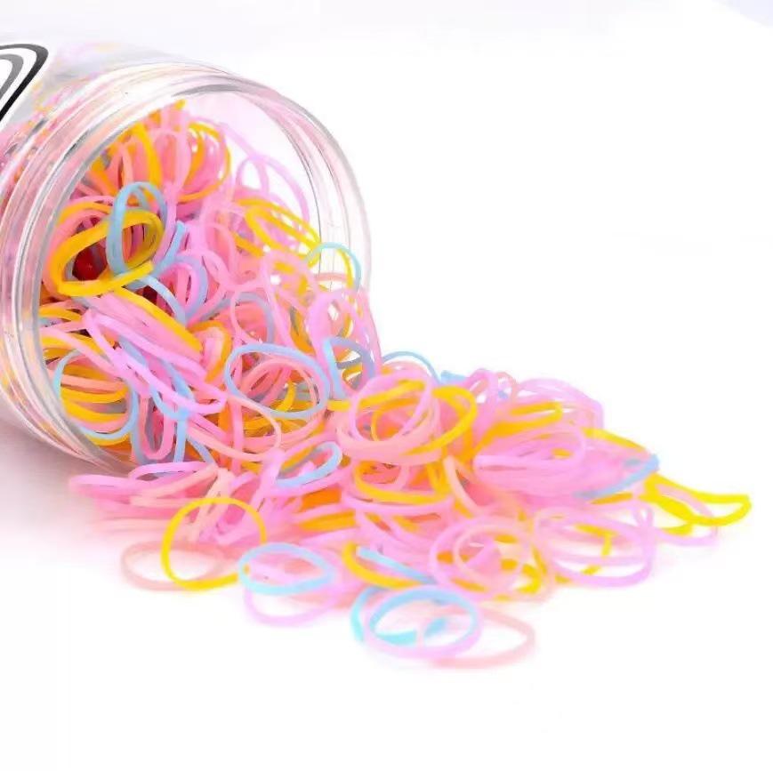 Black Thickened Elastic Hair Ties: Wide, Durable, High-Elasticity Bands for Adults