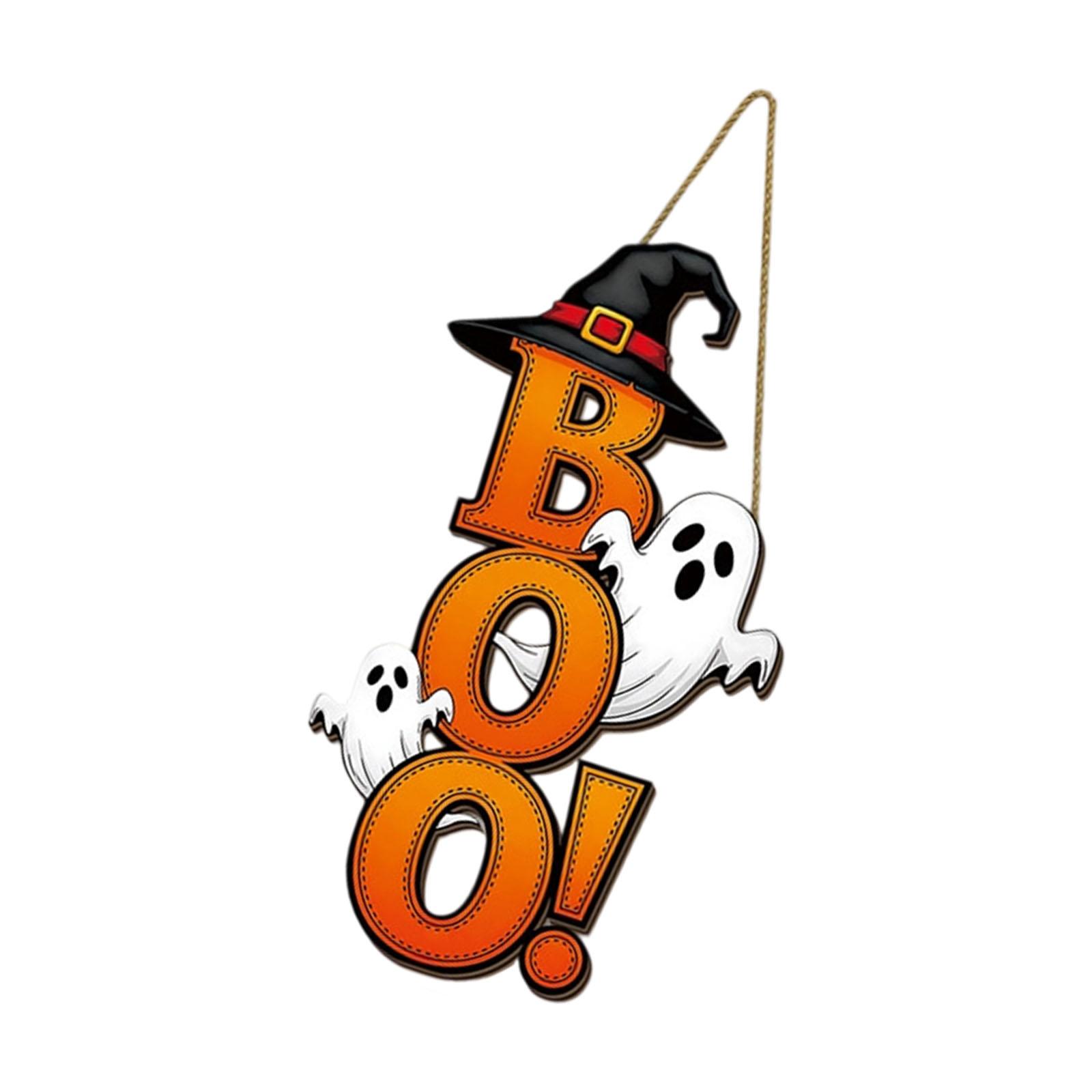 

Halloween Ghost Wooden Sign For Spooky Home Decor Crafted From Durable Poplar Wood C