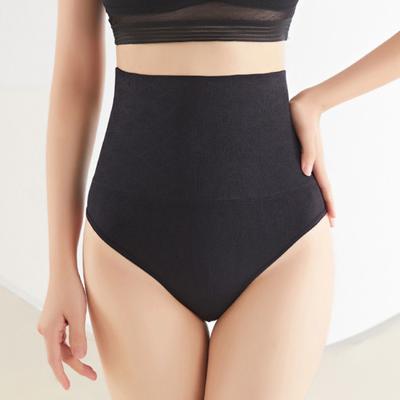 Sexy Women High Waist Tummy Control Thong Shapewear Solid Color Seamless Shaping Briefs Underwear Body Shaper