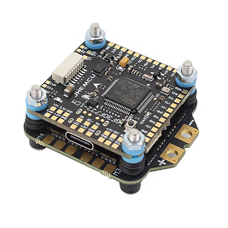 JHEMCU F722 3-6S FPV Drone Flight Controller & ESC Stack