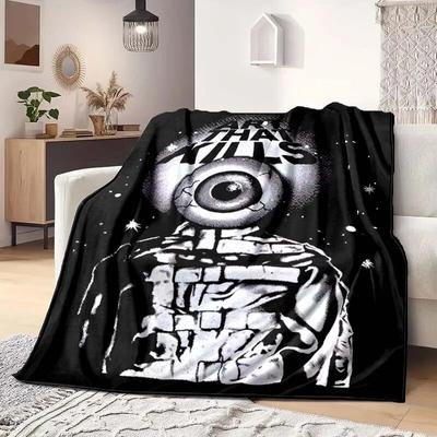 Seria modnych koców G-Gallery-Dept Logo Koc flanelowy Sofa Łóżko Dekoracja sypialni Miękkie i wygodne koce Prezent dla dziewczynki