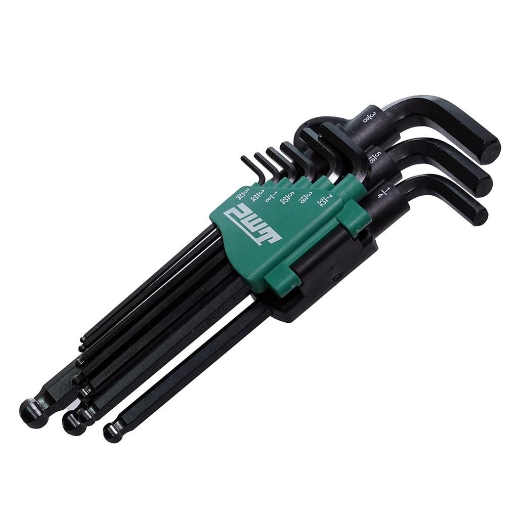 PWT Inch Size Hex Wrench and Hex Key Wrench 9 JBHM9BK Set, Pieces,