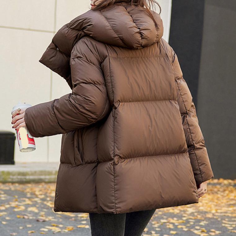 Doudoune d'hiver pour femme Mode Épaisse Chaude Moelleuse Parkas Ample Oversize Manteau Puffer Vêtement d'extérieur