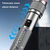 Super Bright LED Laser Flashlight - Long Throw Rechargeable COB Work Light With Ultra-Long Runtime Multifunctional For Outdoor