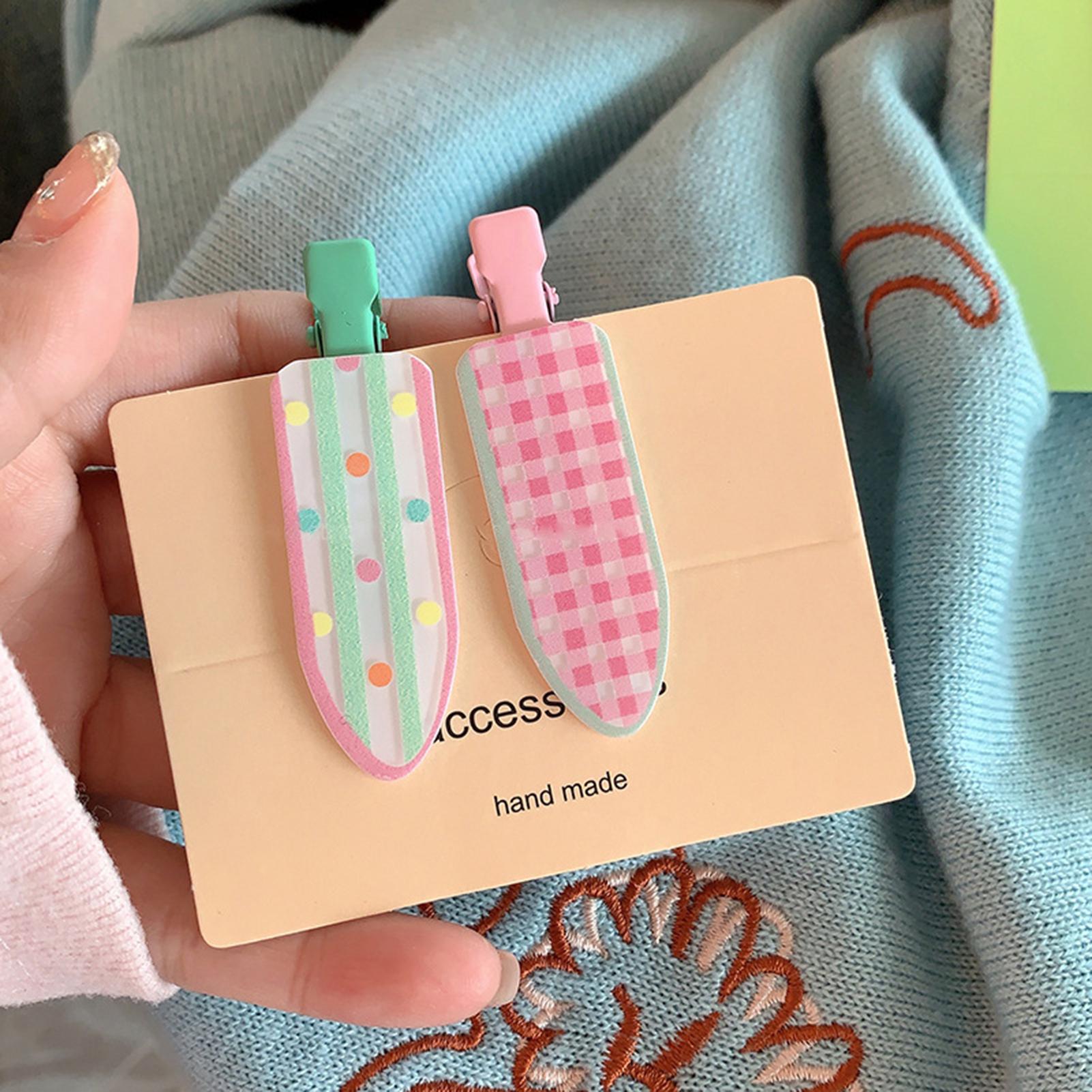 Colorful Design Hair Bangs Clips Decorative Bangs Clips Colorful Design Hair Clips for Girls and Women Long Short Hair
