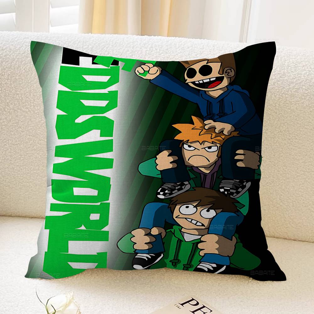 Animated Eddsworld Anime Lucky Dragon Pillow Cover Sofa Cushion Cover Home Room Decoration Children Gift