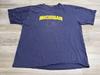 Maglietta Vintage Università del Michigan Y2K Big Ten College Taglia XL Sbiadita