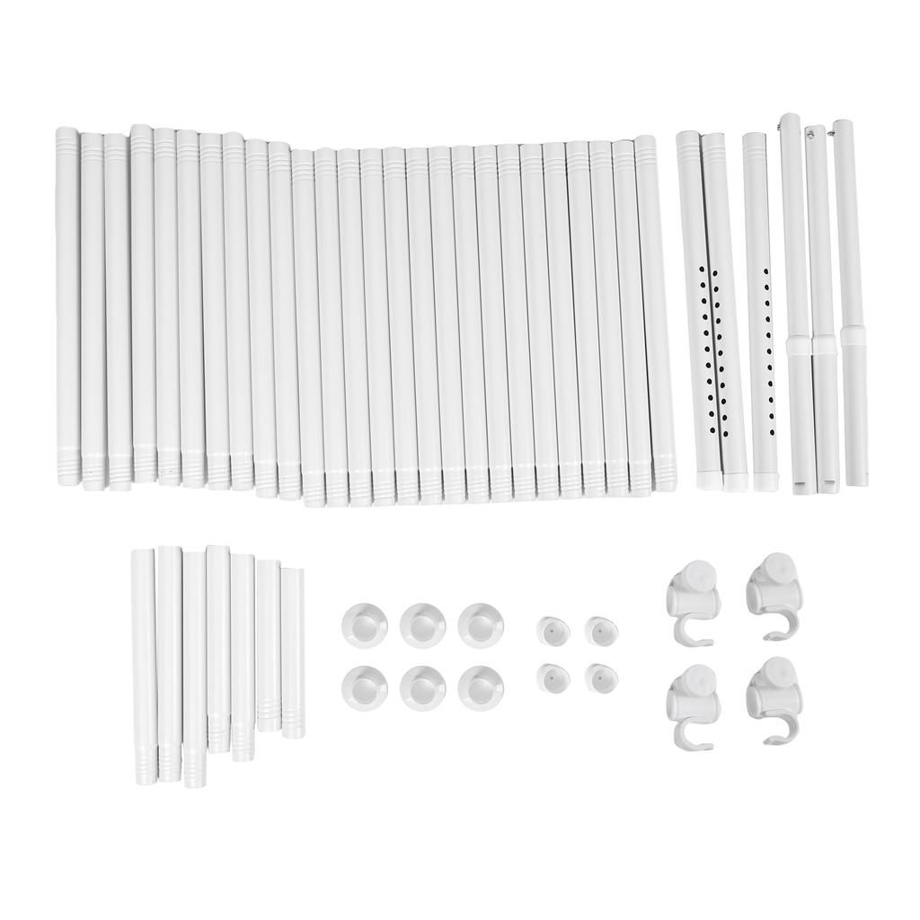 Závěsná tyč pro dělicí stěnu z uhlíkové oceli, nastavitelná, pro dělení místnosti, od podlahy ke stropu, napínací tyč pro prostor