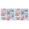 14pcs Christmas Stickers Cute Snowflake Reindeer Elf Pattern Christmas Window Clings for Window Glass Party Decorations